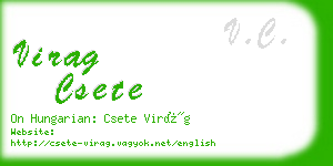 virag csete business card